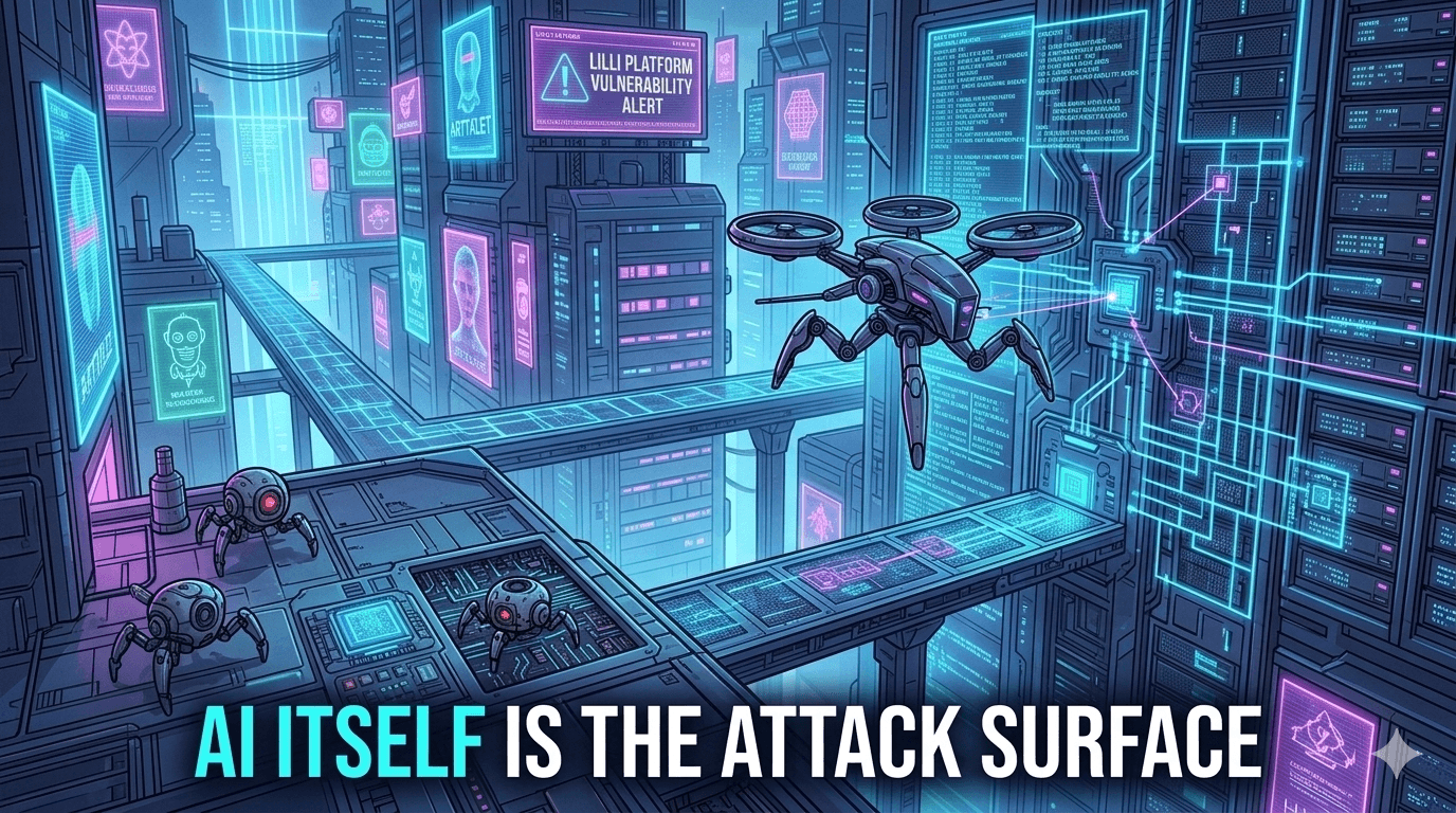 McKinsey Lilli breach visualisation: API endpoint map, SQL injection flow, database compromise, and silent system prompt rewrite , Helixar threat intelligence