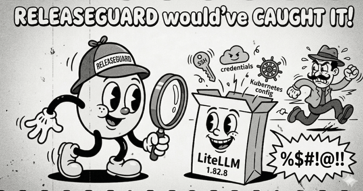ReleaseGuard Security Core: artifact pipeline , Code Commit, Build, Test, Package, Sign, Deploy , with security checkpoints at every stage